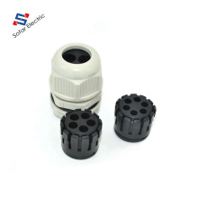 IP68 Watertight Nylon Multi Hole Cord Grip Connector